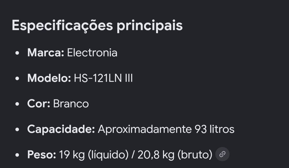Frigorífico novo na caixa