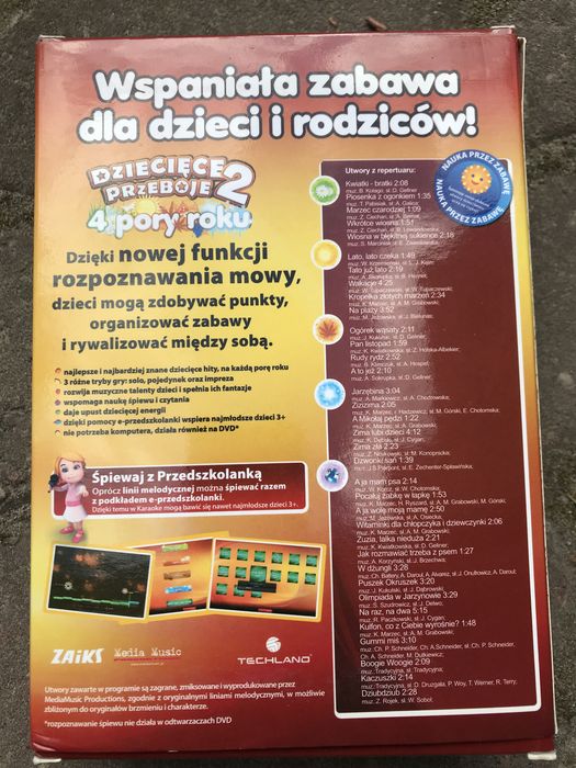 Sprzedam zestaw karaoke 4 Pory Roku - Dziecięce Przeboje vol. 2
