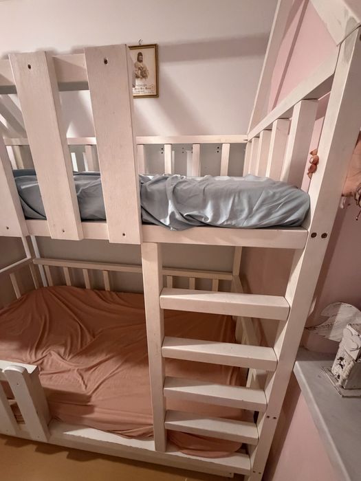 Lożko pietrowe, drewniane