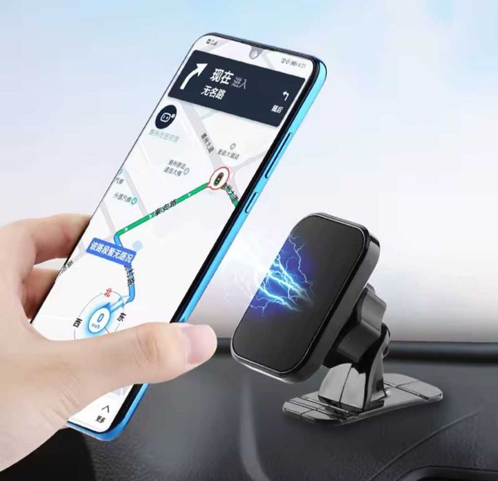 Автомобільний магнітний тримач для телефону з поворотом 360° на панель