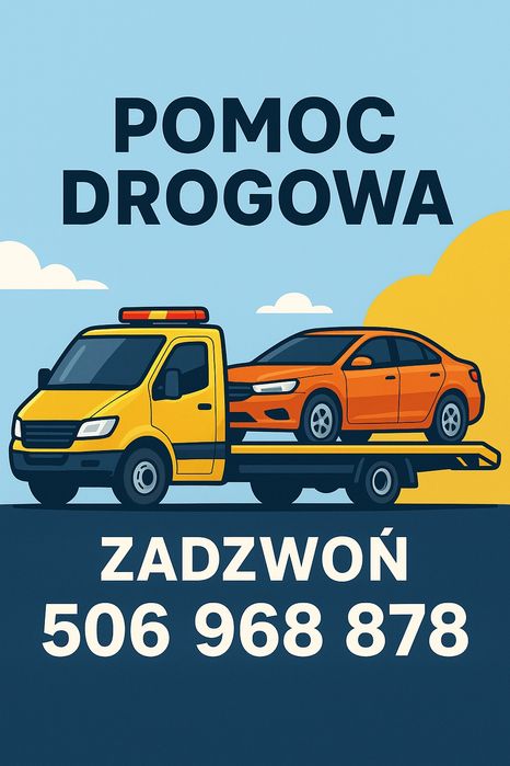 Pomoc Drogowa autolaweta Samochód zastępczy