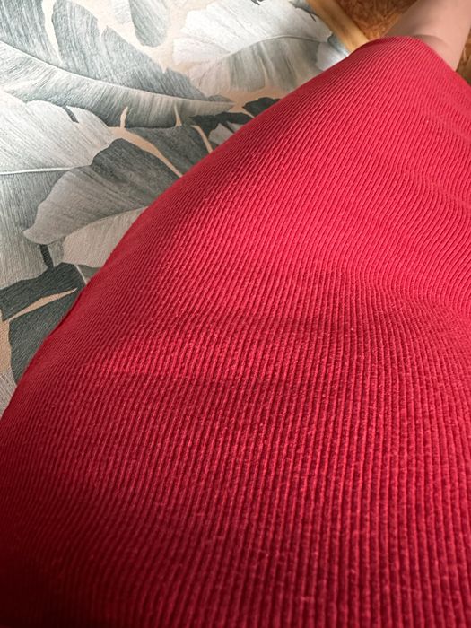 Плаття з поясом червоне