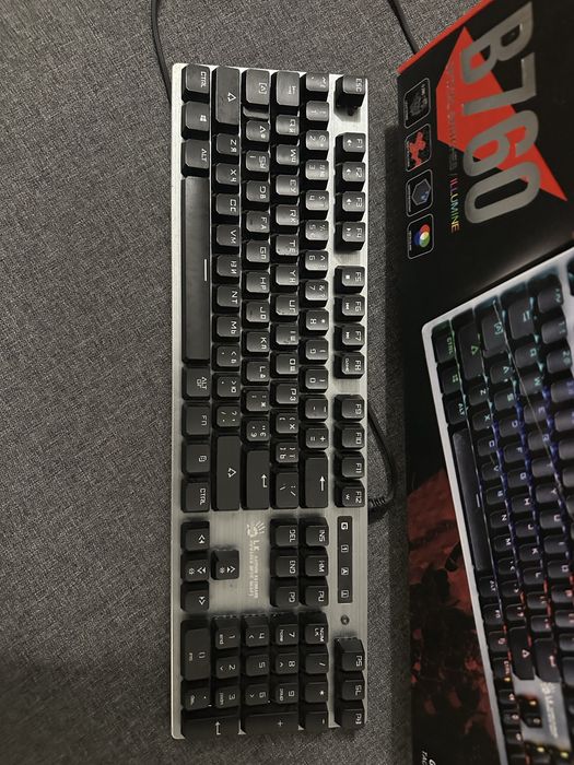 Клавіатура провідна A4Tech Bloody B760 Green Sw Black