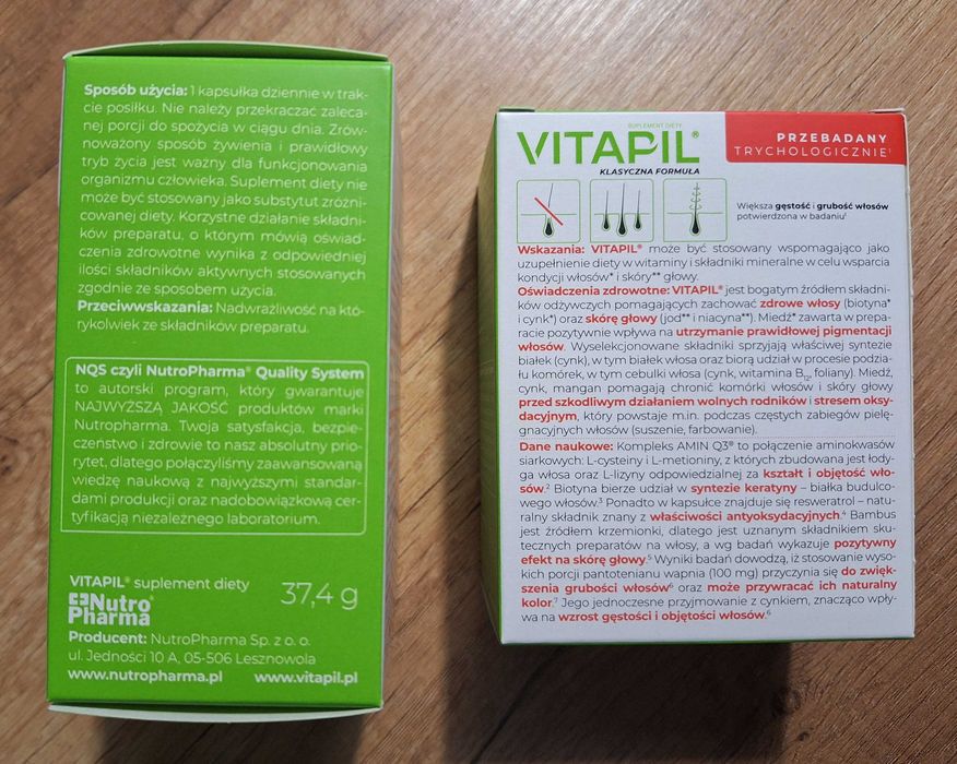 Vitapil - piękne i zdrowe włosy 60kaps. - 2op.