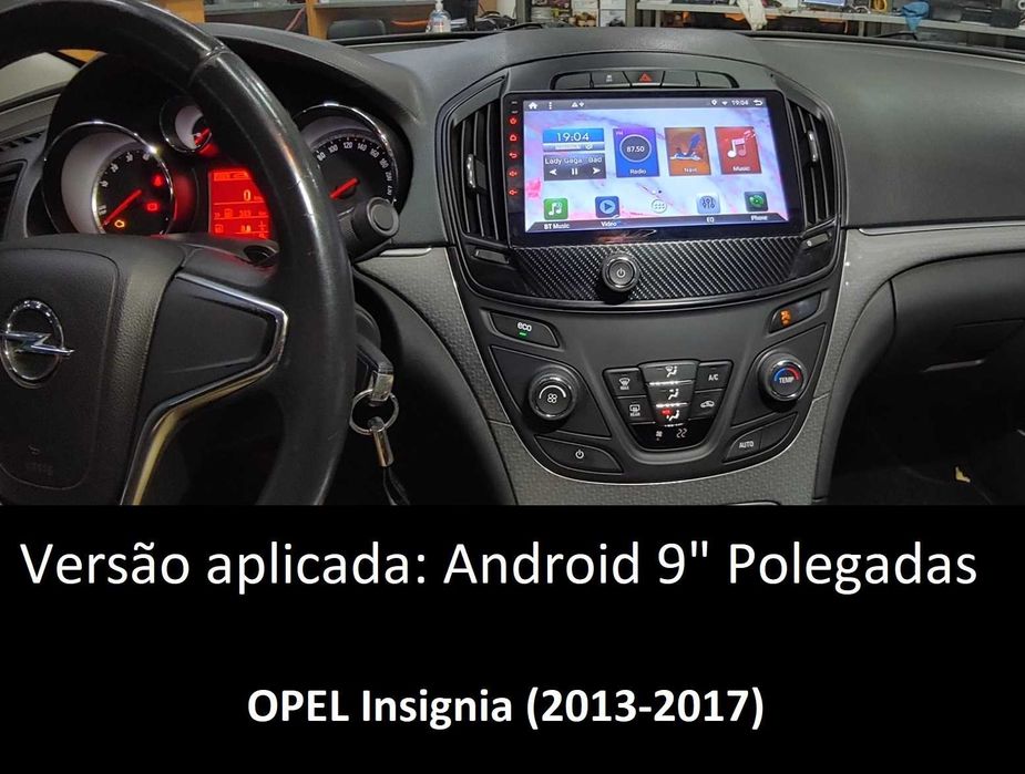 (NOVO) Rádio 2DIN • OPEL • Insignia (2008 a 2017) • Android [4+64GB]