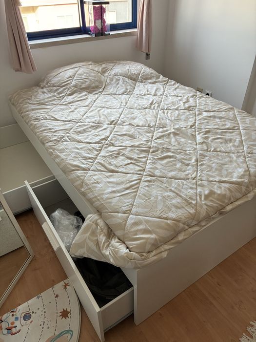 Conjunto Cama // Colchão NOVO // 2 Estrados