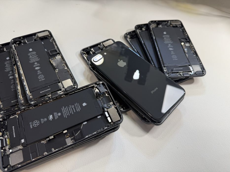 Корпус iPhone 8 Plus Space Gray оригінальний крышка стекло оригінал чорний айфон 8 розборка ремонт оригинальный разборка + плюс запчасти камера шлейф