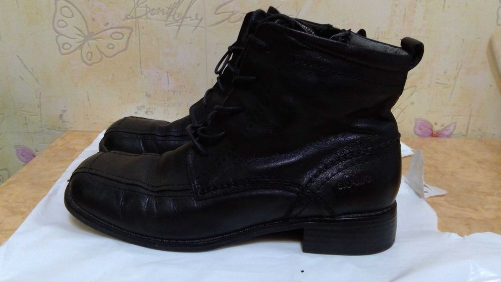 Ботинки женские 39 р кожаные