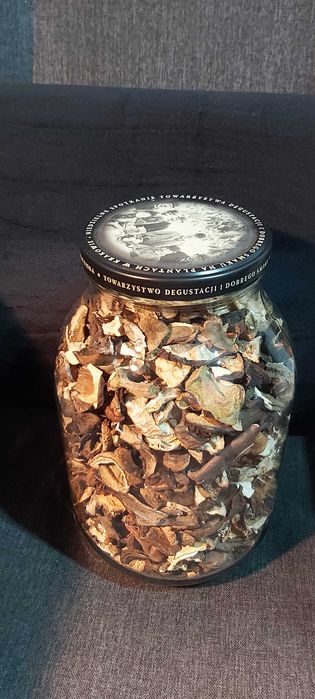 Grzyby suszone. SŁOIK 3L. Borowik Podgrzybek brunatny Koźlarz