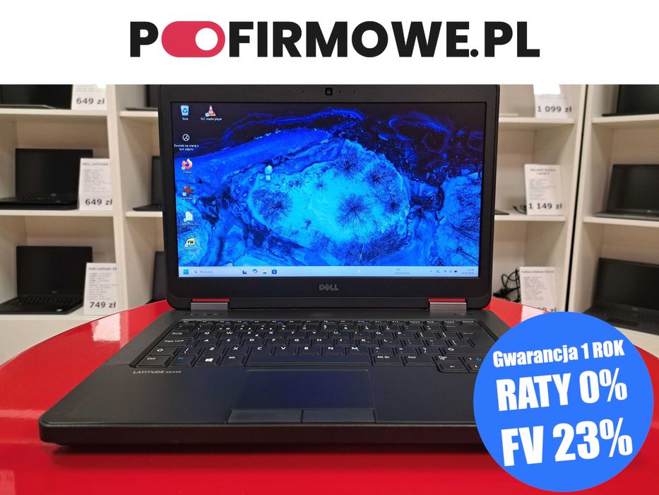 Laptop 14" Dell Latitude E5440 i5 8GB Win11 256SSD Kamera HDMI DVD VGA