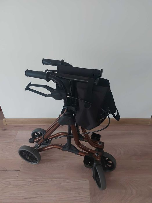 Chodzik 4-rokołowy Rollator Dietz Taima M, brązowy metalik, 6,5 kg