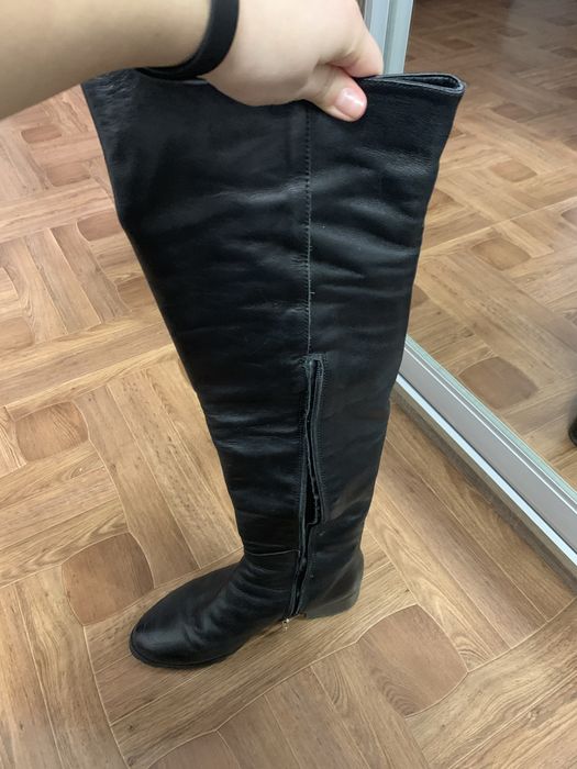 Ботфорти/сапожки зимові шкіряні 37 розмір