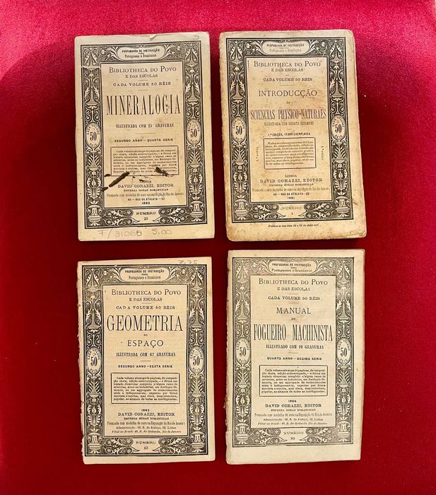 Livros de ensino, Gravuras e Mapas antigos, Séc XIX