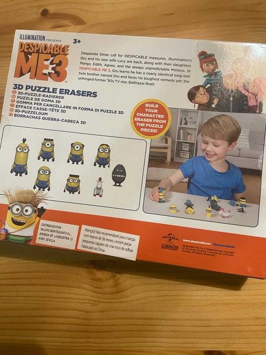 Minions - 8 figuras em borracha - NOVO