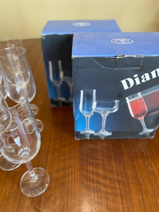 Бокал, фужер для шампанского, Богемия