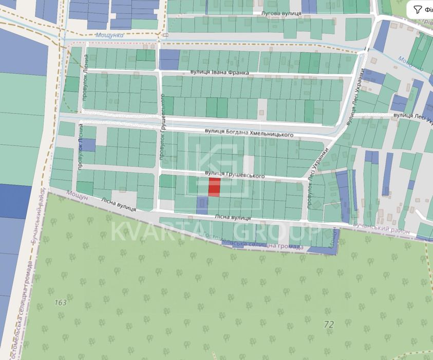 Продаж / Земля під інд. будівництво / вул. Грушевського, Мощун