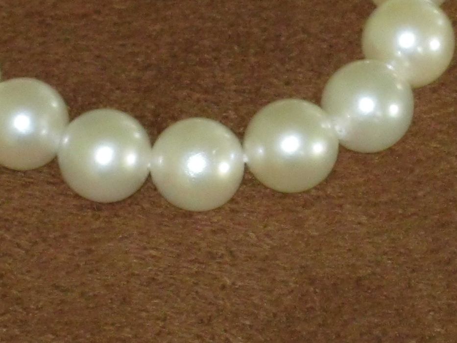 Colar de Perolas de Cultura de Mar 9mm S/Fecho
