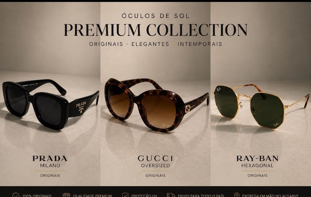 Prada ,Gucci, Ray ban