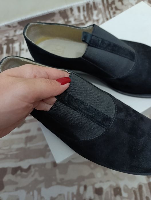 Туфлі з натурального замша
