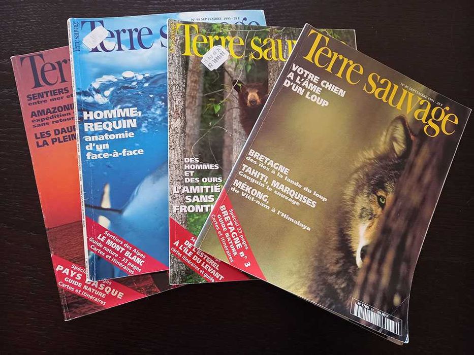 Revistas de viagem e fotografia francesas