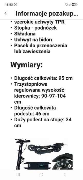 Hulajnoga miejska VIBBE 200mm