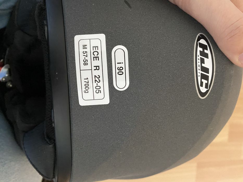 Capacete modular HJC i90 Cinza