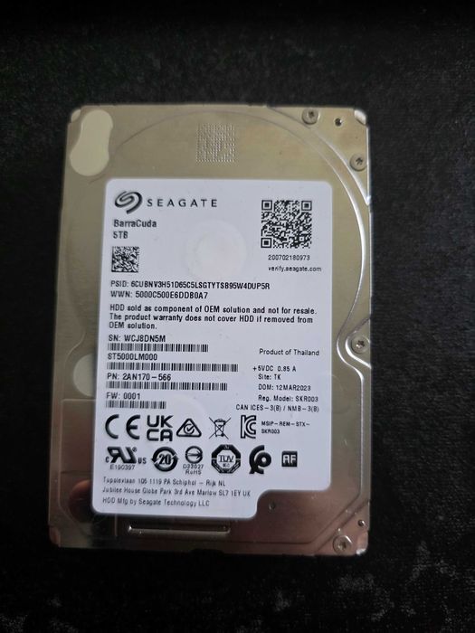Dysk Seagate 5tb 2,5` SATA