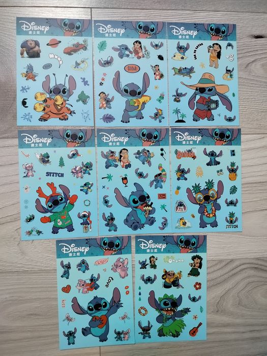 Karty z naklejkami Stitch