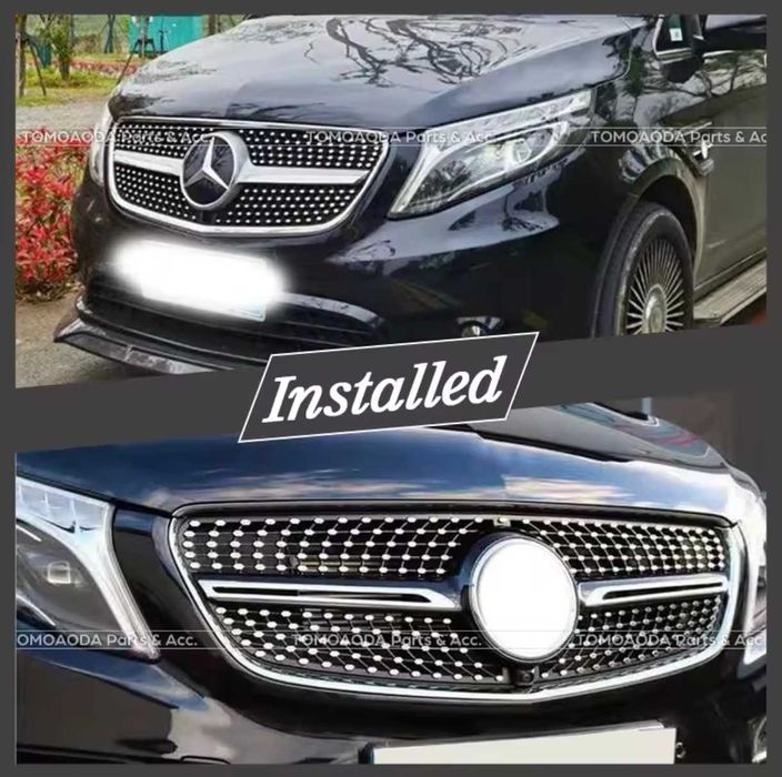 Grelha dianteira para Mercedes-Benz Classe V e Vito 2014-2022 W447