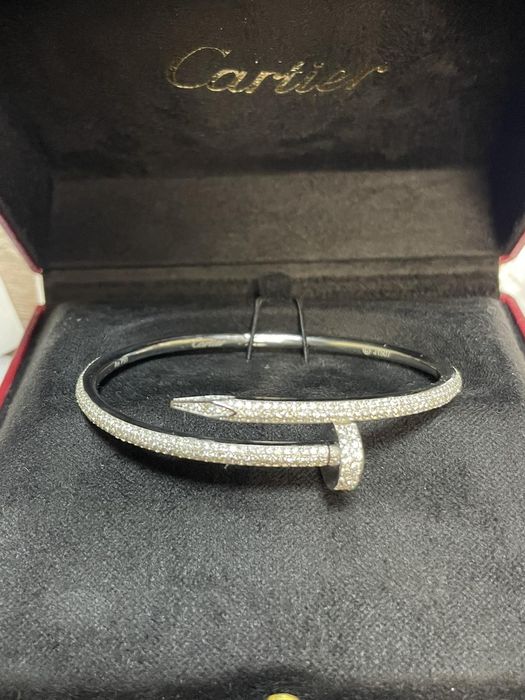 Cartier Juste un clou, браслет золотой с бриллиантами Гвоздь.