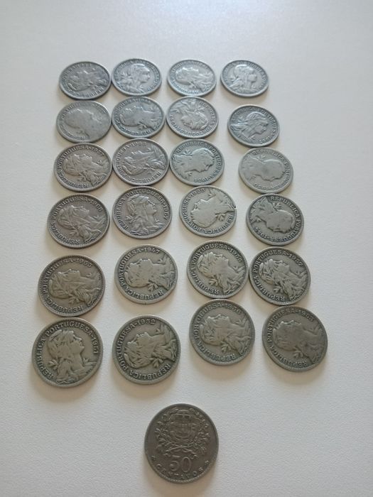 Moedas de 50 centavos