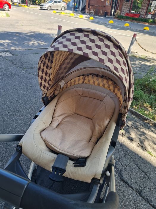 Коляска Stokke trailz беж меланж 2 в 1