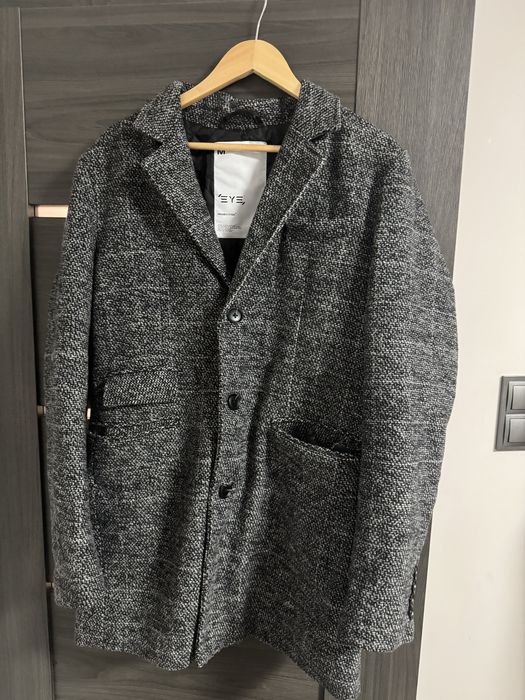 Elegancki płaszcz materiałowy męski Klasyczny fason dla chłopca S/M