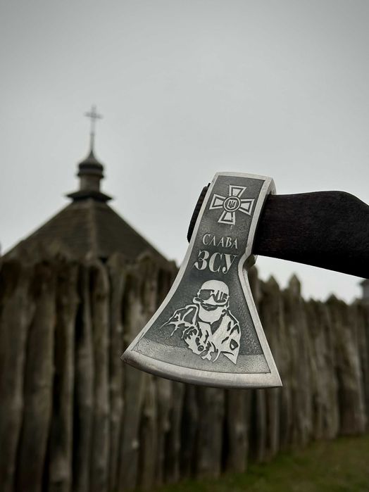 Сокира ручної роботи Слава ЗСУ TR25 Подарок топор ручной работы