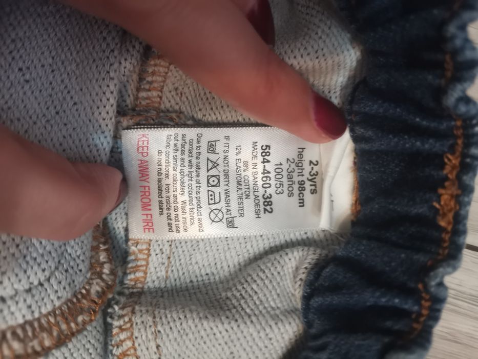 Spódniczka dziecięca jeans 98 2 3 latka next krótka mini