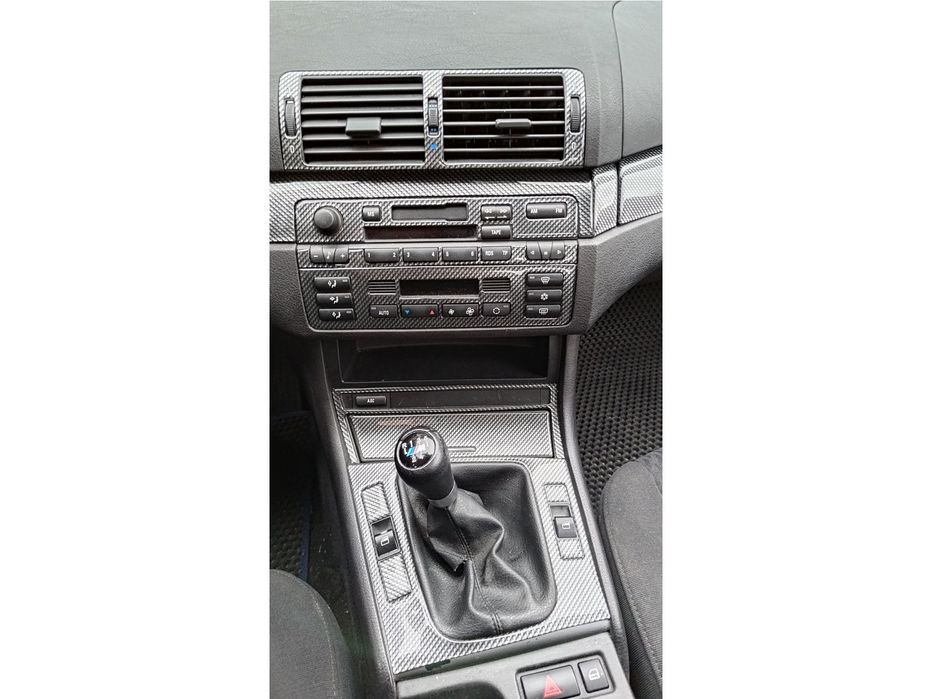 BMW 3 серія E-46 1998-2006 рр. Накладки в салон Карбон
