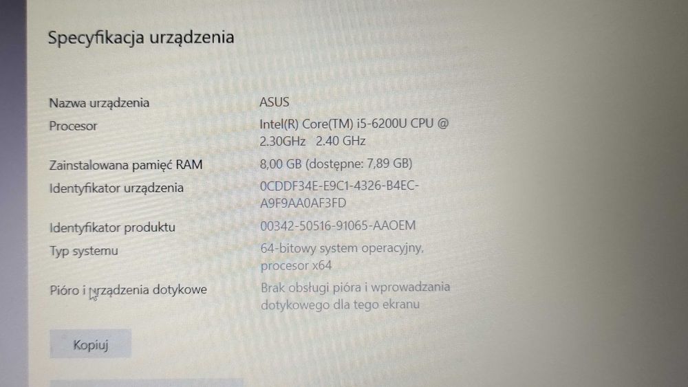 Laptop ASUS P2530U | 8GB | i5-6200U