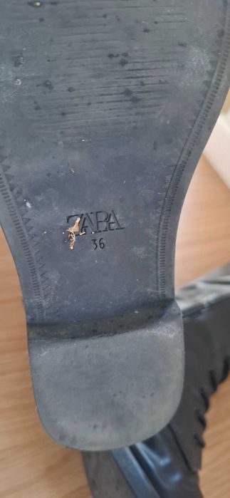 Botas Cano Alto Zara: Tam 36