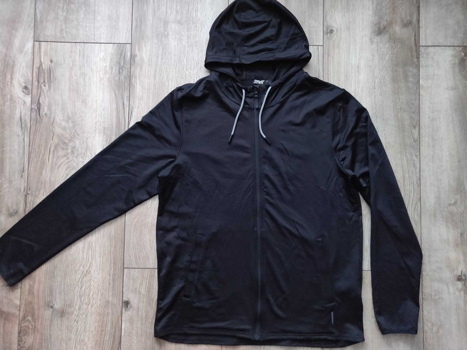 Олимпийка мужская куртка Crivit (Германия) р.56-58, капюшон, черная.