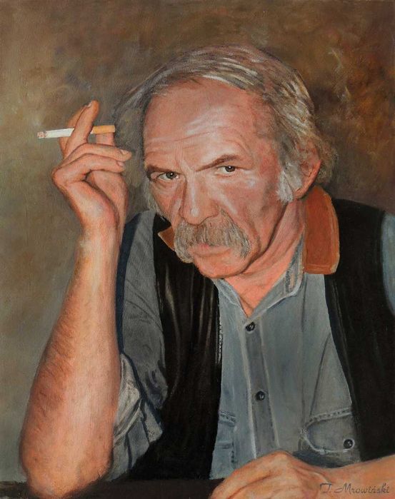 Portret olejny Tomasz Mrowiński portrety na zamówienie
