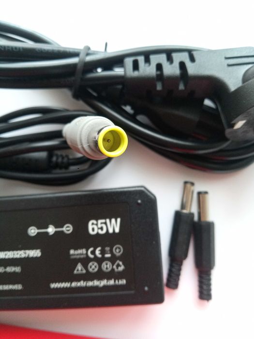 Блок питания Extra Digital 65W 20V 3.25A PIN 7.9*5.5mm для ноутбука