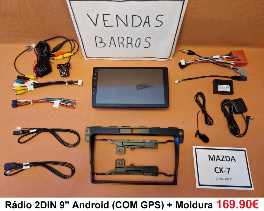 (NOVO) Rádio 2DIN • MAZDA • CX-5 / CX-7 / RX-8 • Android  [4+64GB]