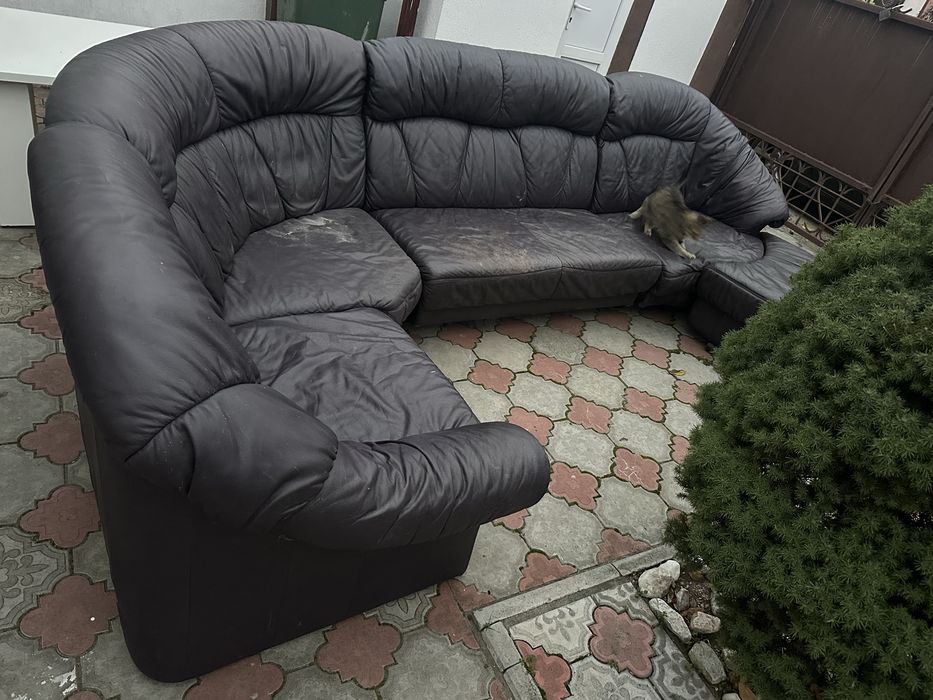 Шкіряний диван модульний б/у