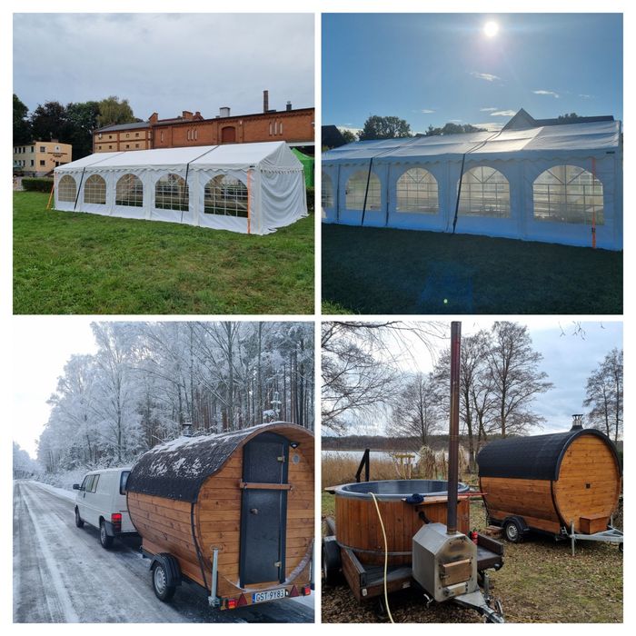 Namioty imprezowe bankietowe wynajem, wypożyczalnia, dmuchańce