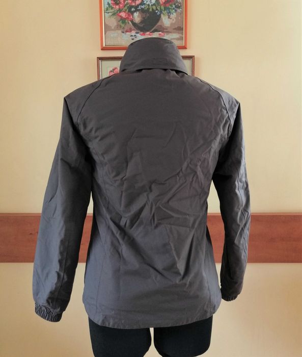 Brązowa kurtka damska z kapturem, Decathlon (Quechua), rozm. 34/36