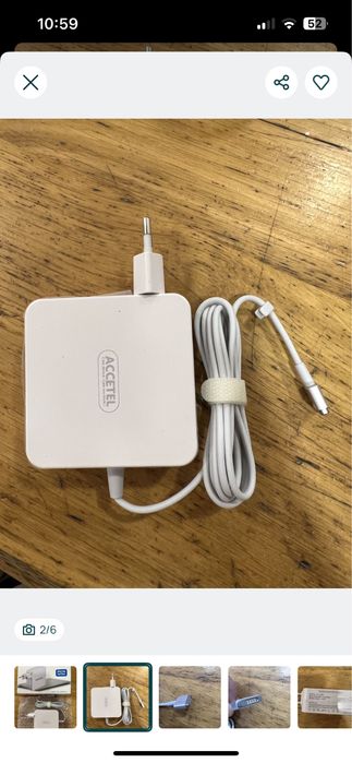 Carregador Accetel PCA-120 Apple MacBook 45W - NOVO