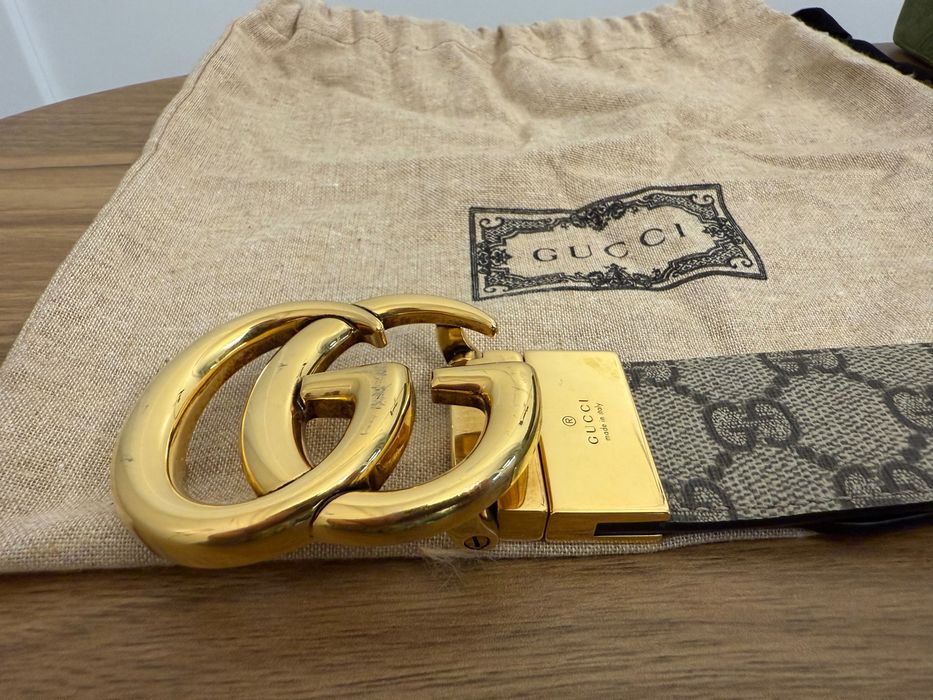 Pasek Gucci dwustronny 115cm oryginalny