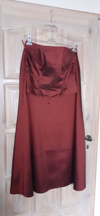 Gorset ze spódnicą satyna