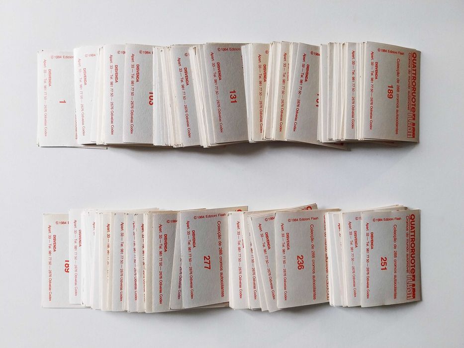 320 cromos QUATTROROUTE | Disvenda lote ou venda avulso