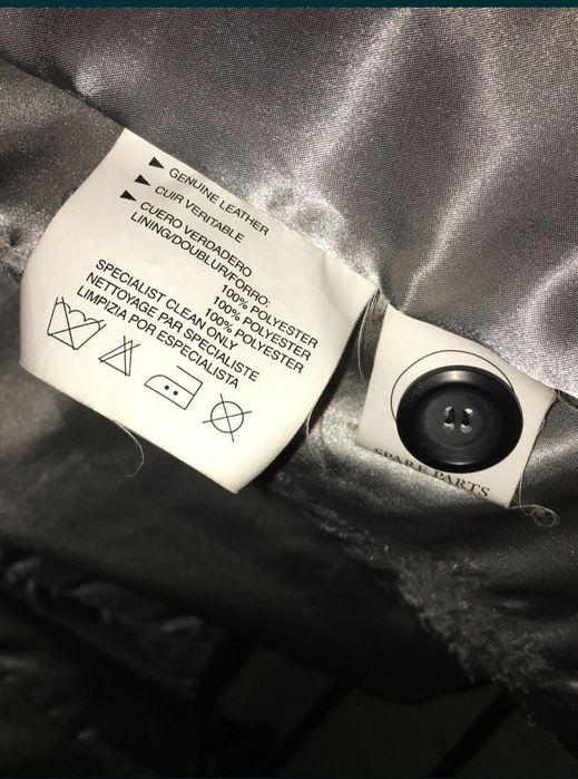 Кожанный модный пиджак